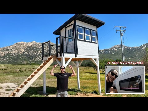 Check Out My Finished LUXURY Hunting Blind/Man Cave!