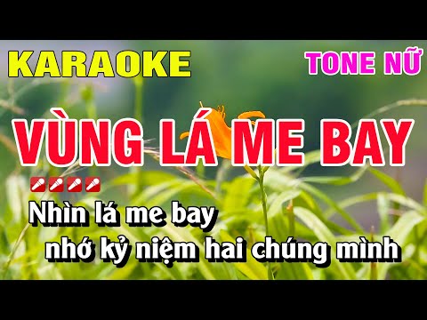 Karaoke Vùng Lá Me Bay Tone Nữ Nhạc Sống | Nguyễn Linh