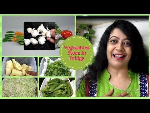 How to store vegetables in fridge in hindi/ how to keep vege...