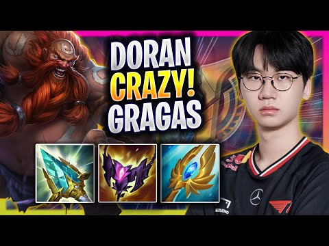 DORAN CRAZY GAME WITH GRAGAS! - T1 Doran Plays Gragas TOP vs Jax! | Season 2025