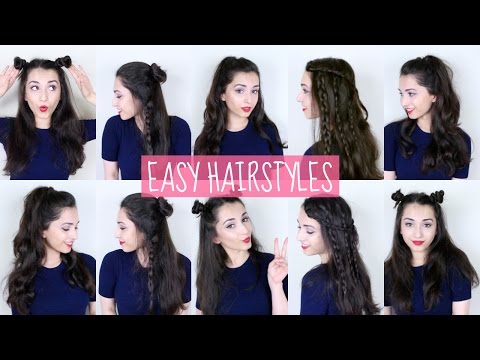 Easy Half-Up Half-Down Hairstyles!