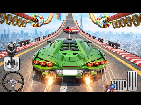 Mega Ramp Car Stunts Racing 🚗 | Impossible Tracks Crazy Jump Gameplay | Android