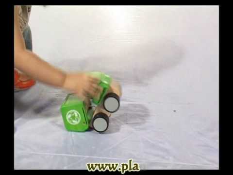 Plantoys wooden toy educational toy 6319 Mini Garbage Truck