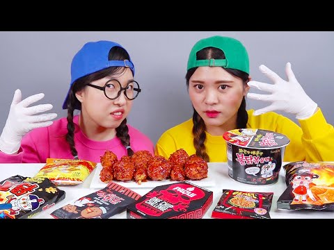 Spicy Food Challenge Mukbang DONA Indonesia