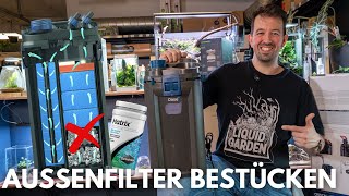 Außenfilter richtig für Aquascaping bestücken!