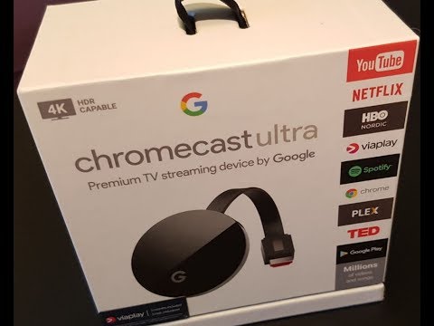 Chromecast Ultra 4K unbox, install and test.