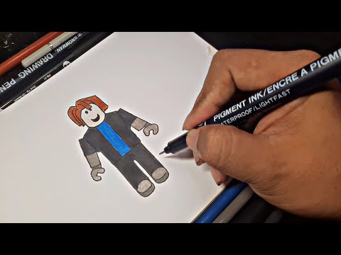 How to Draw Roblox Bacon Hair For Beginner