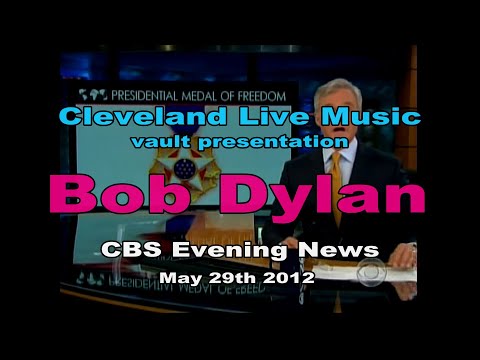 Bob Dylan receiving Medal Of Freedom from President Obama - CBS Evening News 5/29/12