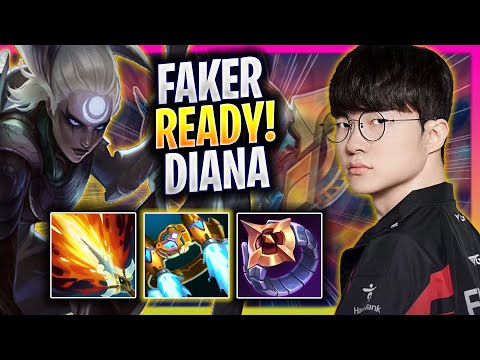 FAKER IS READY TO PLAY DIANA! - T1 Faker Plays Diana MID vs Akali! | Season 2025