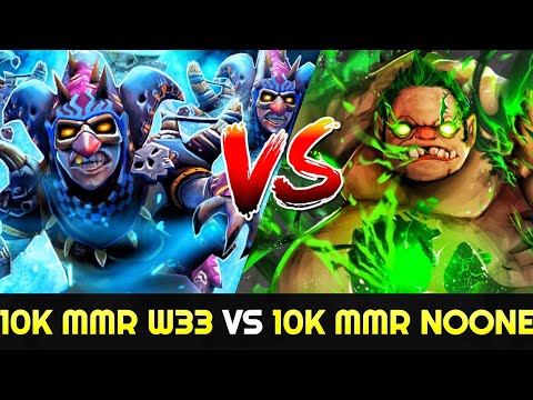 W33 Meepo vs NOONE Pudge - 10k MMR Mid Battle 7.25 Dota 2