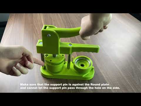 Installation-Free Button Badge Maker Machine 58mm (2¼ in) DIY Pin Button Maker Badge Punch Press