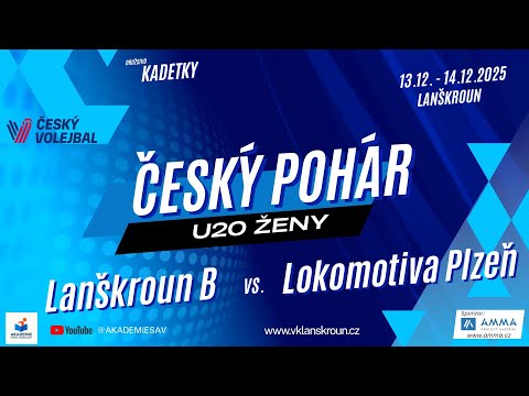 Český pohár, 1.skupina, 13.12. - 14.12.2025, Lanškroun B x Lokomotiva Plzeň, Lanškroun, dívky U20