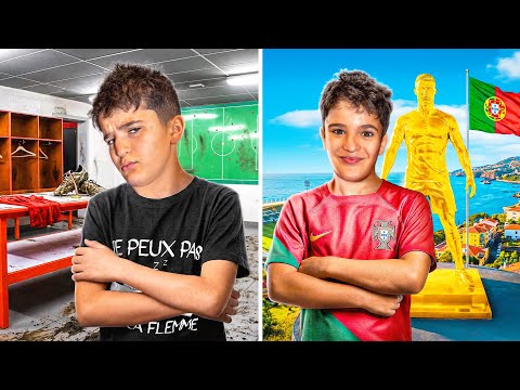 MON PETIT FRÈRE ARRÊTE LE FOOT.. IL PASSE 24H  COMME CRISTIANO RONALDO POUR SE MOTIVER !