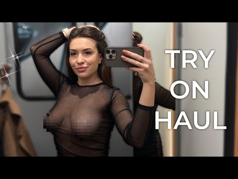 [4K] Exploring Transparent Clothes 2024 | Try on Haul