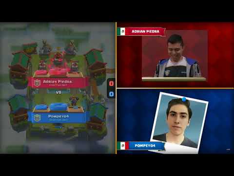 Pompeyo4 VS Adrian Piedra | 2017 Clash Royale Crown Championship Fall LATAM Top 10 W2