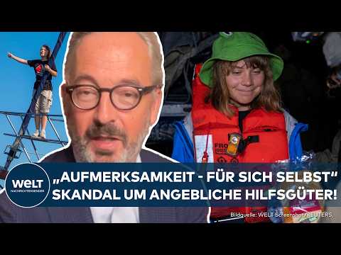 Video Thumbnail: JAN FLEISCHHAUER: Greta Thunberg mit Segelschiff Madleen vor Gaza! Kaum Hilfsgüter an Bord
