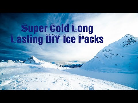 Super Cold Long Lasting Cooler DIY Bait Cooler Ice Packs - Formula