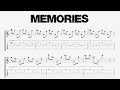 Yngwie Malmsteen - MEMORIES - Guitars Tutorial (Tab + Sheet Music)