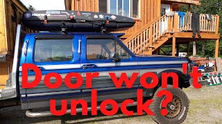 Your vehicle door is stuck and won