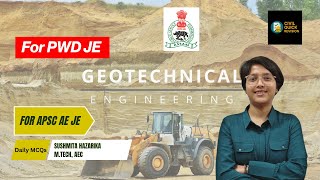 Important Questions on Geotechnical Engineering for PWD JE  | Civil Engineering | APSC AE JE |