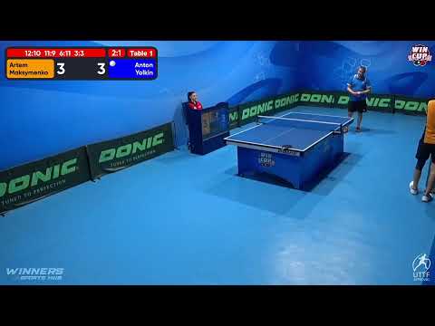 10:30 Artem Maksymenko 3-1 Anton Yolkin West 1 WIN CUP 16.12.2022 | TABLE TENNIS WINCUP