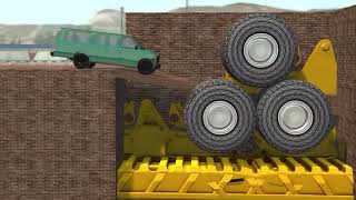 Car accident simulator: Under the rolling roll of wheels, I'm afraid you won't have any scum left