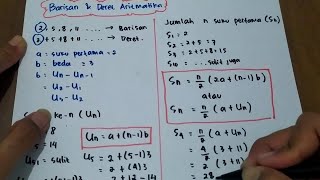 Barisan dan deret aritmatika kelas 10