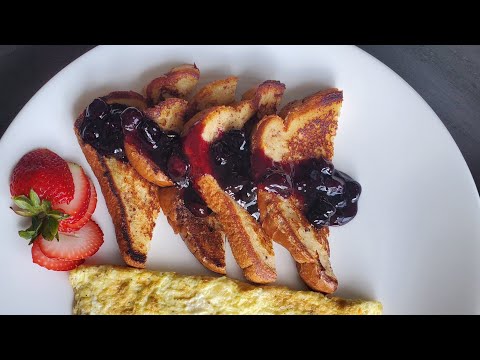 French Toast Served With Blueberry Sauce|Will's Kitchen Table