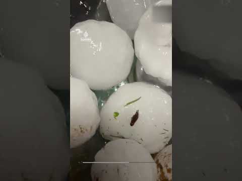 Widespread damage after huge hailstones pound Paraguay capital | AJ @shorts