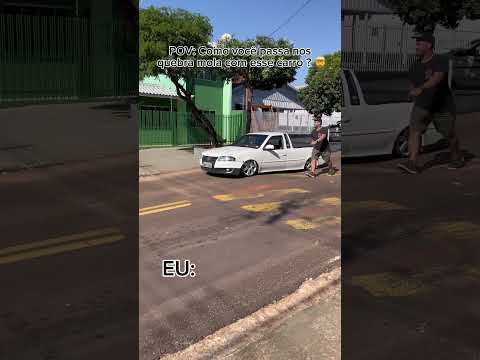 CARRO REBAIXADO NO QUEBRA MOLAS KKKK