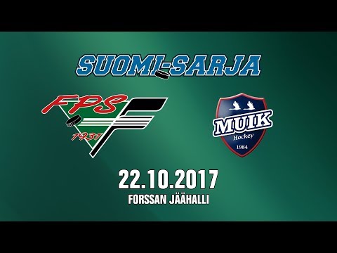 SUOMI-SARJA 2017-2018: 22.10.2017 FPS - Muik Hockey 7-2