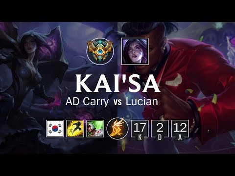 Kai'Sa ADC vs Lucian - KR Challenger Patch 8.22