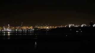 preview picture of video 'Rotterdam Europoort at night, part 1'
