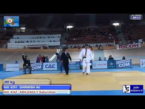 Judo 2010 World Cup Men Vienna: Ali Darwish (EGY) - Sabyrzhan Abildauly (KAZ) [-90kg]