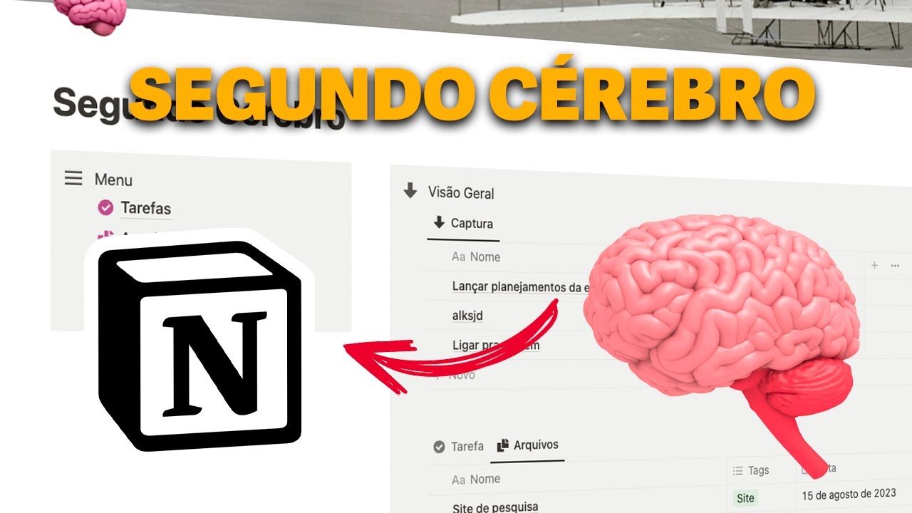 CRIANDO UM SEGUNDO CÉREBRO NO NOTION + SISTEMA DE TAREFAS