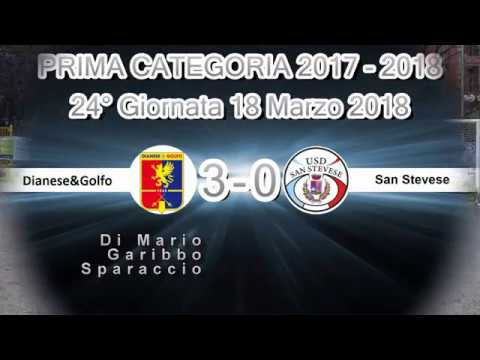 PRIMA CATEGORIA 24° Giornata Dianese&Golfo - San Stevese 3 - 0