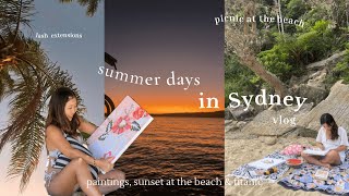 【syd diaries014】シドニーの夏休み！:)🎨ほぼ毎日ビーチ生活👙🥥🐚summer in Sydney 2023