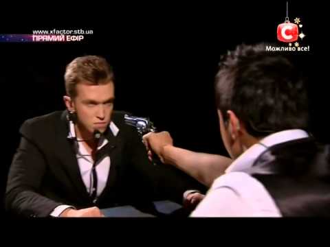 Х-фактор 4.Дуэт TWO VOICES - Стріляй(Океан Ельзи cover) [Гала-концерт] [04.01.2014]