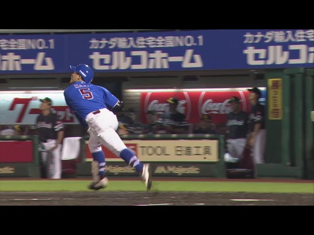 【5回裏】打った瞬間確信‼ イーグルス・茂木 美馬の力投に応える特大の先制ソロ‼ 2019/7/19 E-H