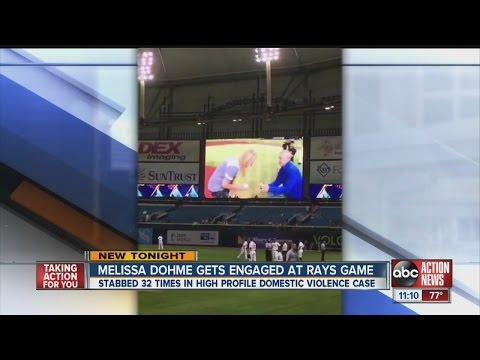 Melissa Dohme gets engaged at Rays game