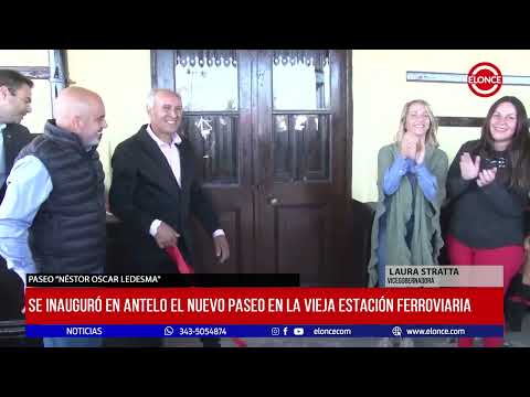 Se inauguró en Antelo el nuevo paseo de la vieja estación ferroviaria