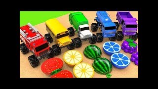 Learn Colors with 7 Street Vehicles and Soccer Ball Flying Toy Cars Pretend Play for Kids