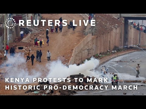 LIVE: Protesters mark the anniversary of a historic pro-democracy march in Kenya
