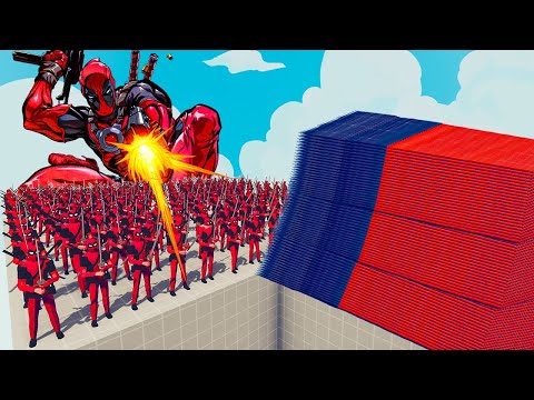 200x DEADPOOL + 1x GIANT vs EVERY GOD - Totally Accurate Battle Simulator TABS