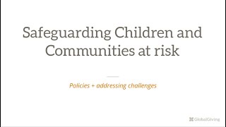 Peer Learning Network: Safeguarding children and vulnerable community members