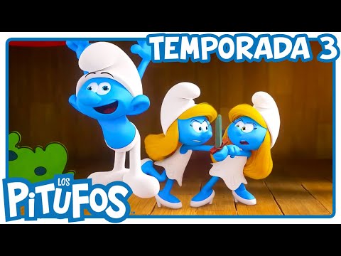 La muñeca de la abuela • Los Pitufos 3D • Dibujos animados para niños