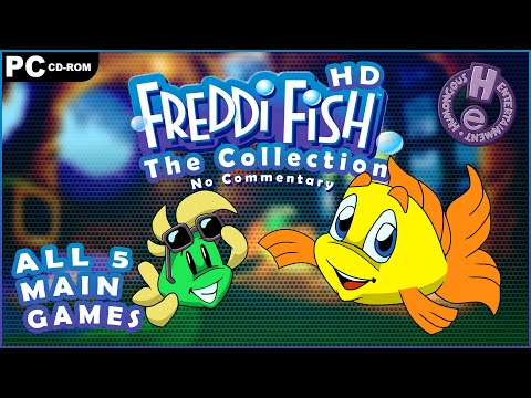 The Freddi Fish Collection (PC) - ALL 5 Main Games HD Walkthrough - No Commentary