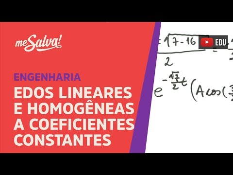Me Salva! EDO3.1 - EDOs lineares homogêneas a coeficientes constantes - Equações Diferenciais
