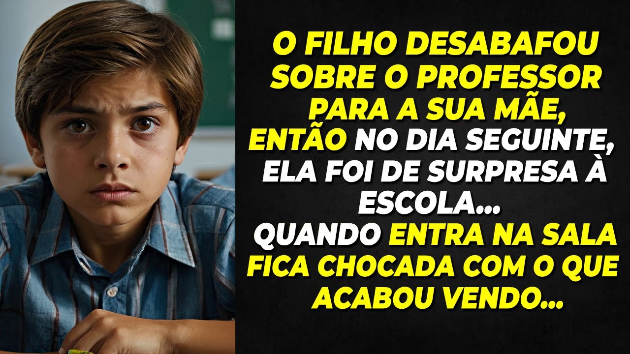 O FILHO DESABAFOU SOBRE O PROFESSOR PARA A MÃE, ATÉ QUE NO OUTRO DIA, ELA FOI DE SURPRESA À ESCOLA..