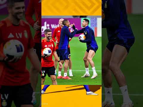 📷 Cristiano Ronaldo with Angelo in training 🤣. #cr7 #cristianoronaldo #ronaldo